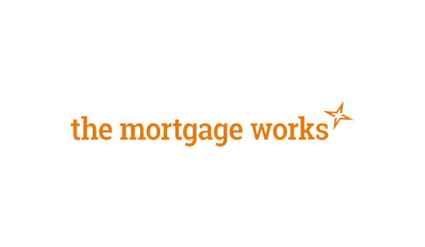 Orange mortgage words graphic with fading effect